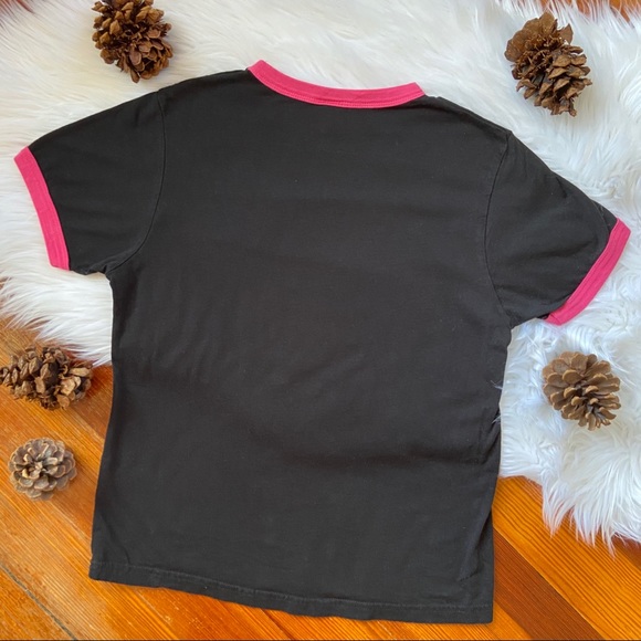 Remington y2k Sequin Logo Short Sleeve Ringer Tee - Picture 5 of 6